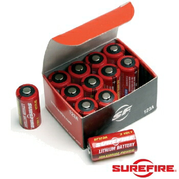 1コ販売!!送料200円 SUREFIRE(シュアファイア)純正3Vリチウム電池 SF123A