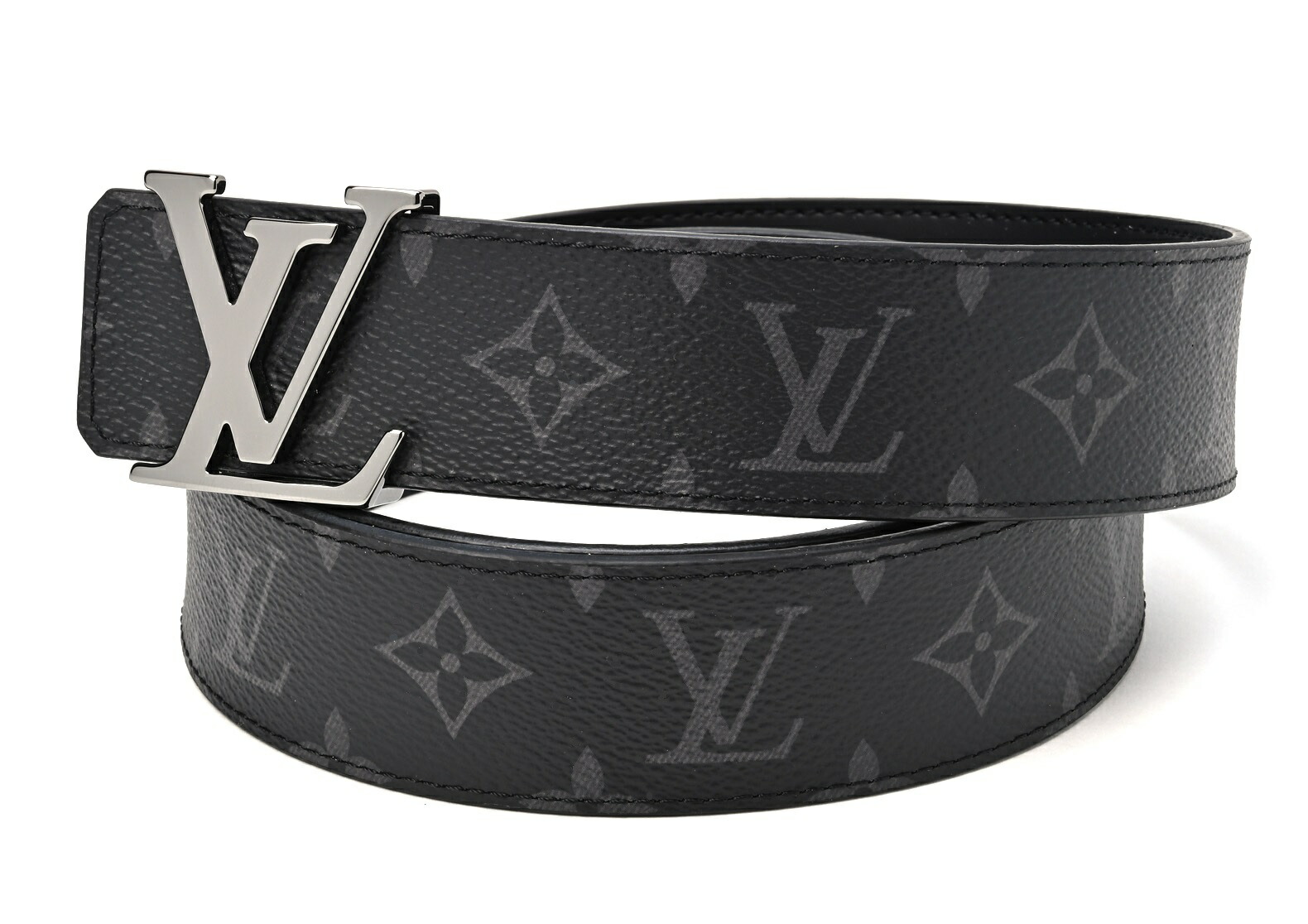 最高級 ベルト 中古 メンズ エクリプス M9044 サンチュール リヴェルソ Vuitton Louis ルイ ヴィトン