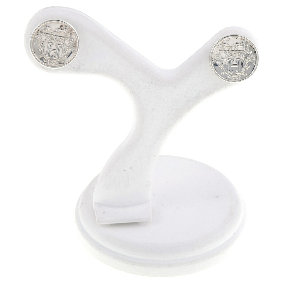 楽天市場】【中古】HERMES エルメス ピアス エクスリブリス TPM AG925