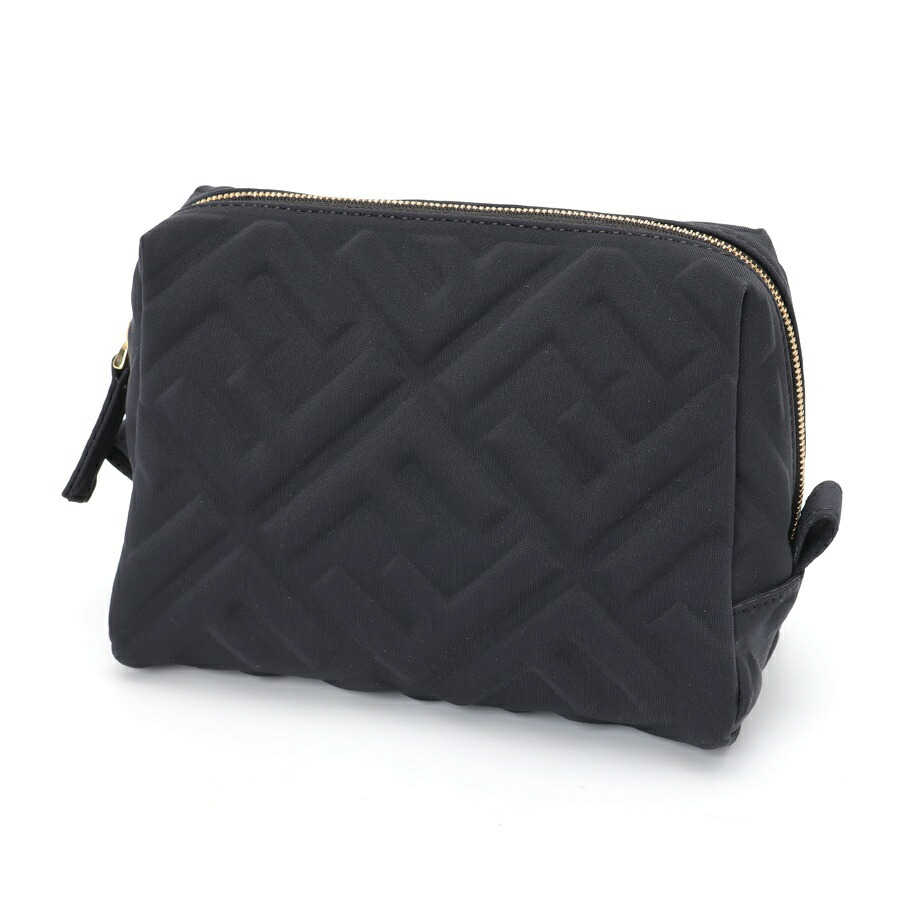 フェンディFendi FFロゴプリント ポーチ FFポーチ ファブリック ブラウン | Fendi