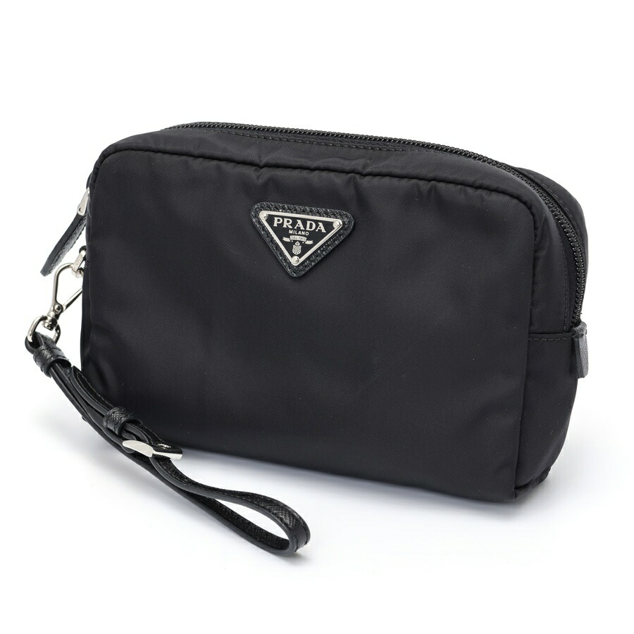 PRADA リナイロンポーチ　ブラック 三越伊勢丹 | PRADA/プラダ_Women通販 | Re-Nylon ポーチ【送料