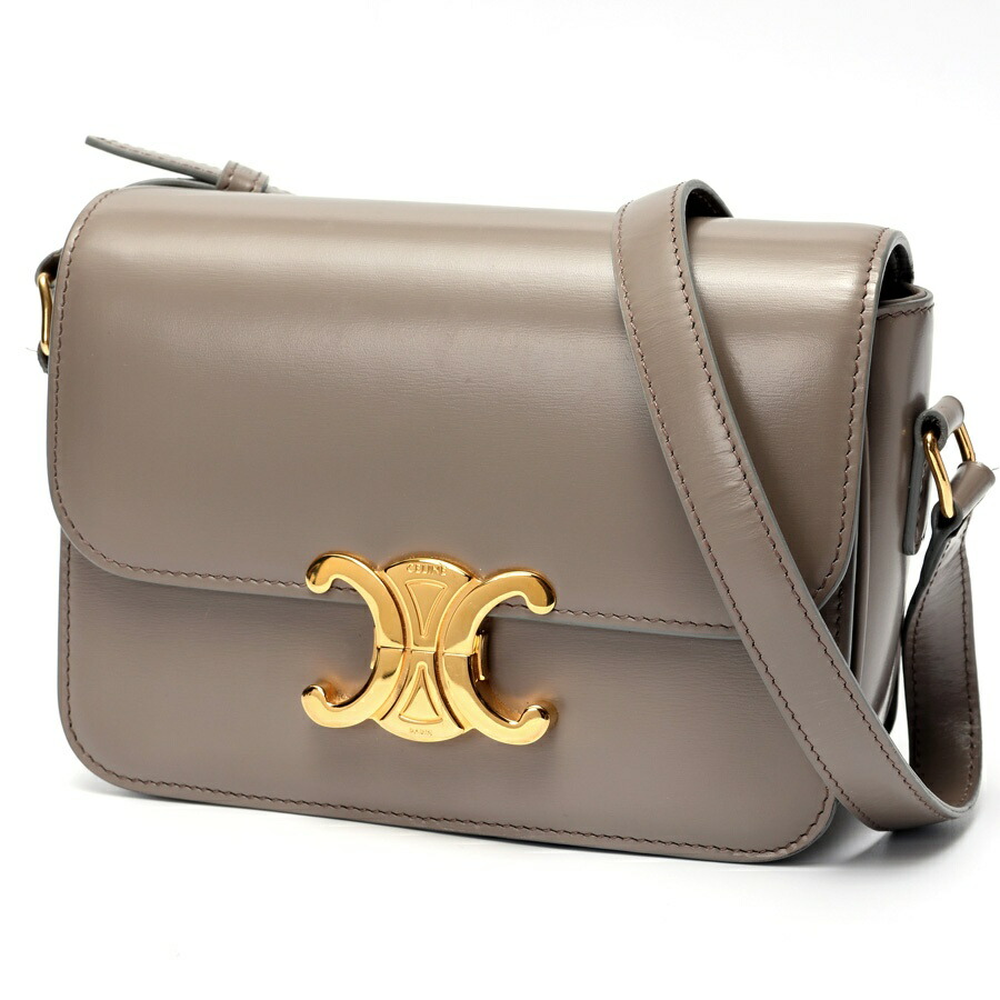 【CELINE】入手困難☆ カーフスキン ティーン トリオンフ バッグ ティーン トリオンフ バッグ / シャイニーカーフスキン