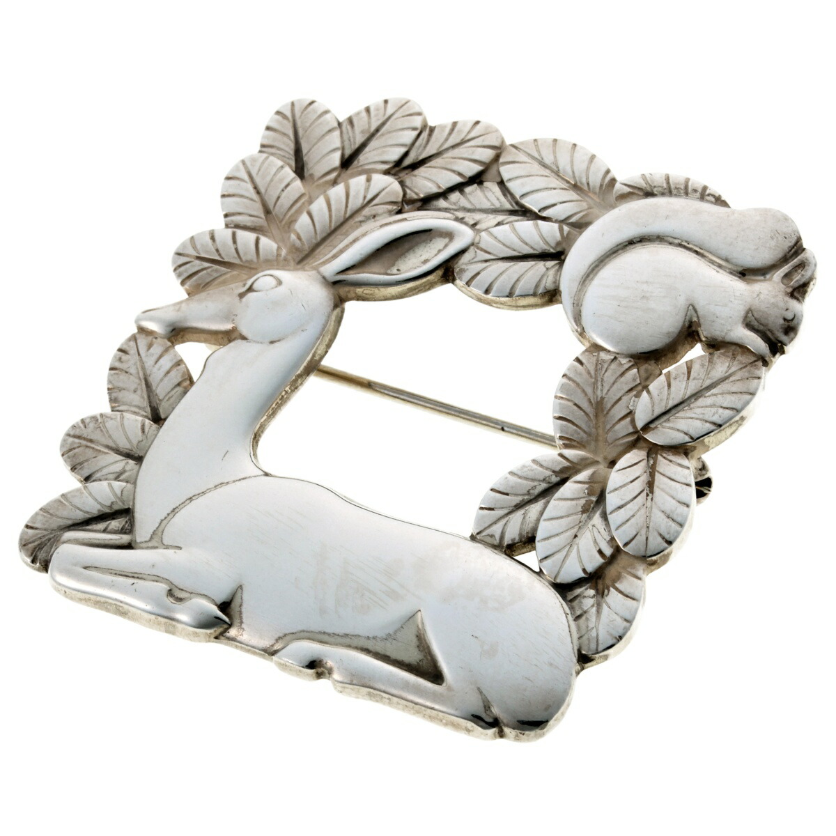 美品 希少 ジョージジェンセン 318 ブローチ 鹿とリス アンティーク 楽天市場】ジョージジェンセン ブローチ318 鹿とリス : 輸入雑貨ピナコテカ