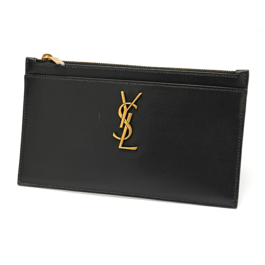 新品未使用　サンローラン　YSL ジップクラッチポーチ　MONOGRAMME YSL サンローラン ジップクラッチポーチ MONOGRAMME - メルカリ
