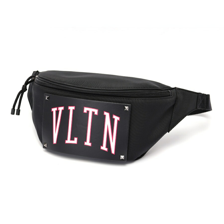 【中古】 ヴァレンティノ / VALENTINO VLTN 胴締め御徒面子 / 上半身御徒面子 2Y2B0B94KIP ナイロン/なめし革 黒いこと 商いもの携帯電話 S-159083 引き下げ レディースバッグ-ボディバッグ・ウエストポーチ-バッグ