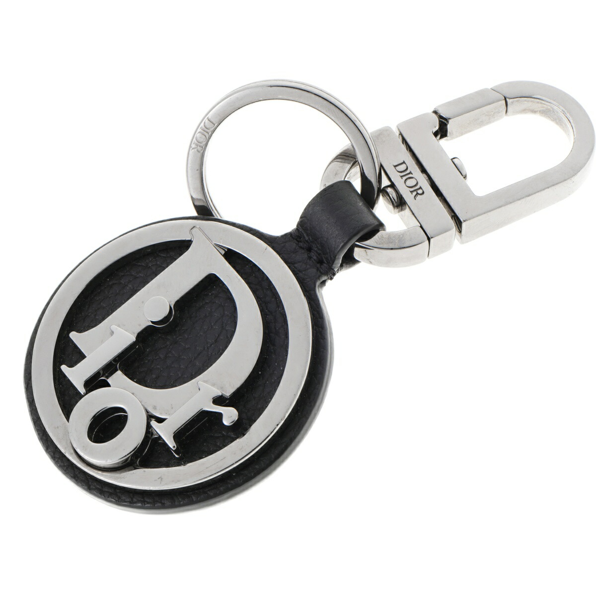 楽天市場】Dior (ディオール）キーホルダー ロゴ メタリック レザー 袋