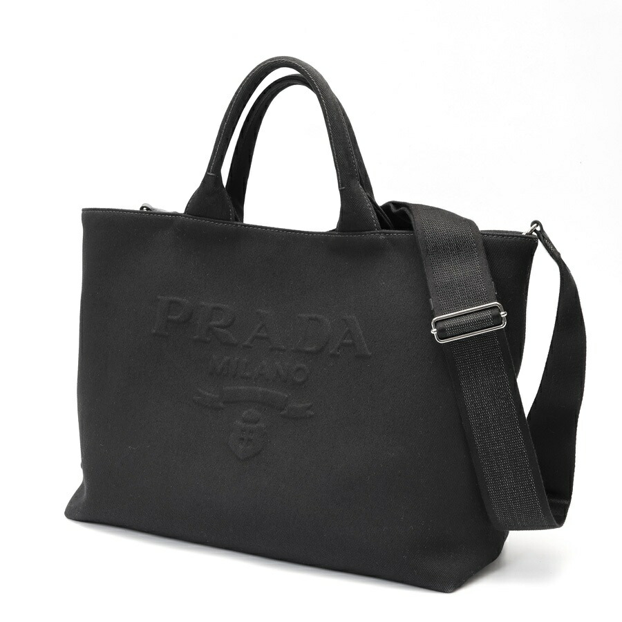 PRADA 黒 キャンバス 楽天市場】【中古】プラダ キャンバストート トートバッグ ブラック 黒