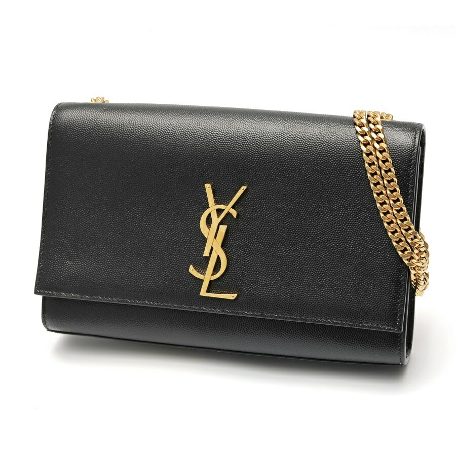 【中古】 サンローラン / SAINT LAURENT ケイト ミディアム / チェーン ショルダー バッグ 364021 グレイン ド プードルレザー ブラック 商品番号 S-159751 値下げ