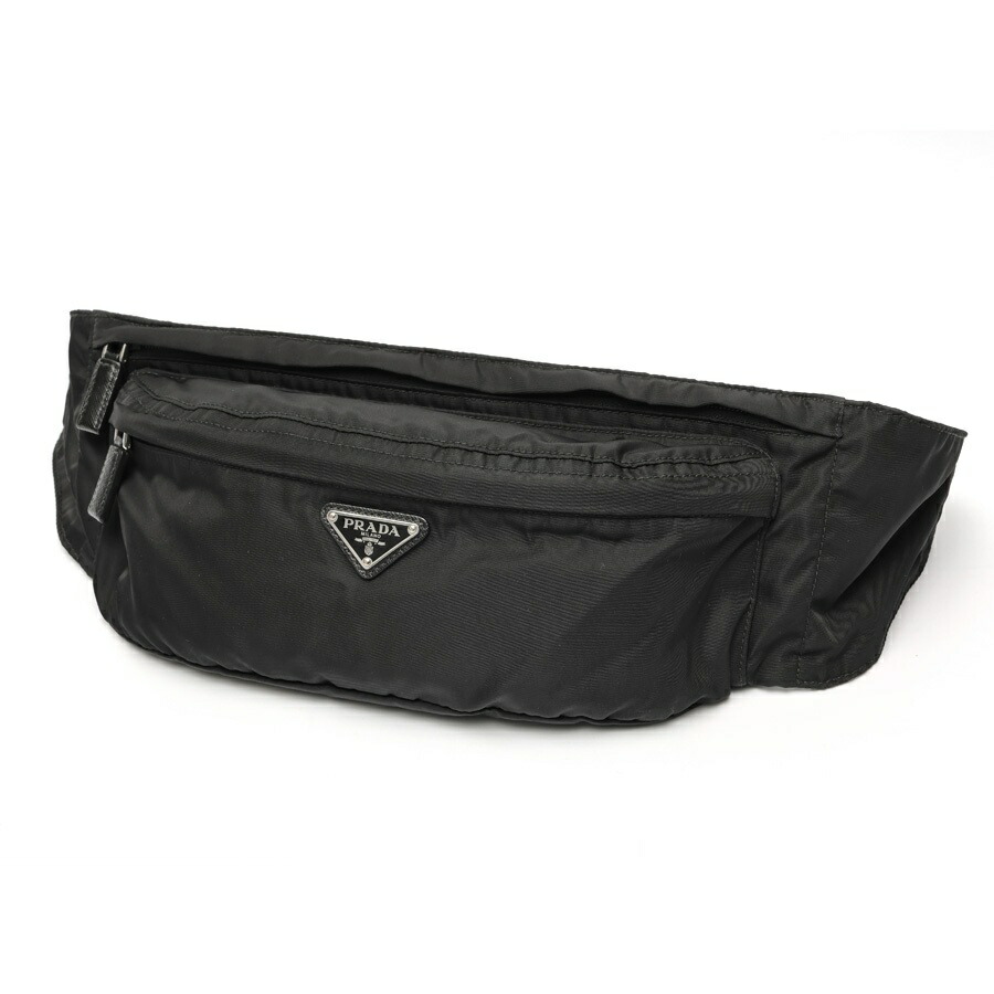 【中古】 プラダ / PRADA ナイロン 三尺帯御徒面子 / 上半身御徒面子 2VL132 ナイロン 黒いこと 商いもの電話番号 E-159808 新入荷