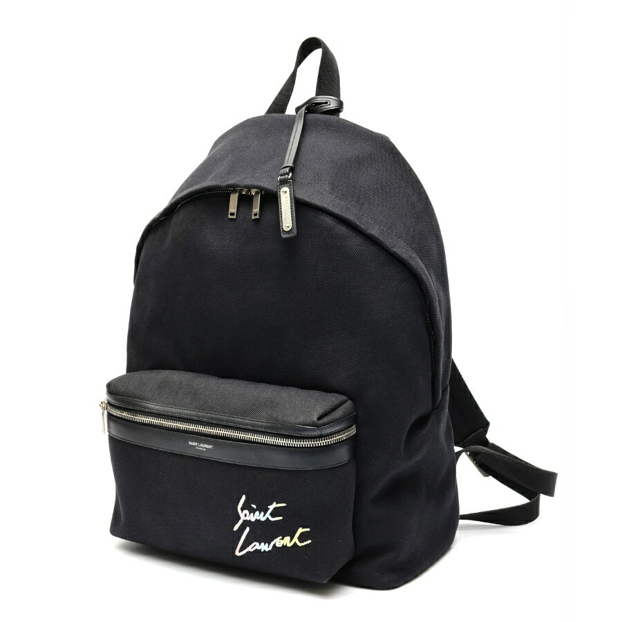 美品【サンローラン】シティ バックパック 星柄 SAINT LAURENT 星柄リュック 【公式通販】 美品【サンローラン】シティ
