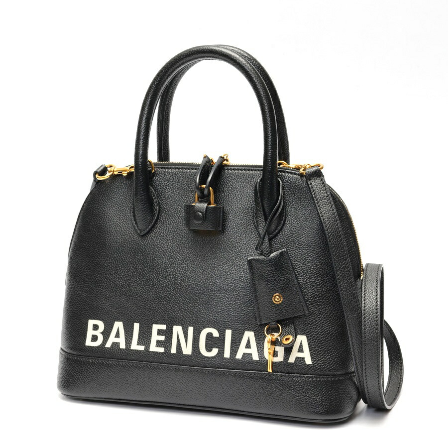【中古】 バレンシアガ / BALENCIAGA ヴィル とっ始め 手持ち部分 S / 肩先 御徒面子 550645 なめし革 黒いこと 商いもの携帯電話 S-160143 切り詰め