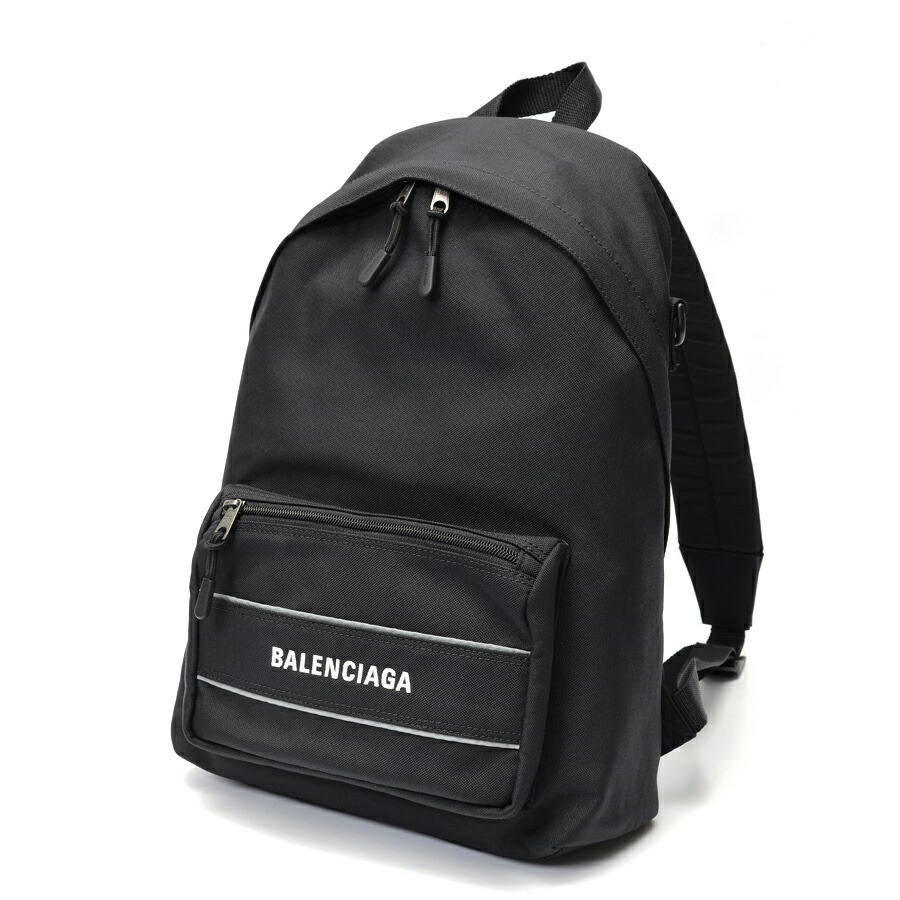 【中古】 バレンシアガ / BALENCIAGA うしろ側容器に並べる 638106 ナイロン 黒いこと 切り詰め