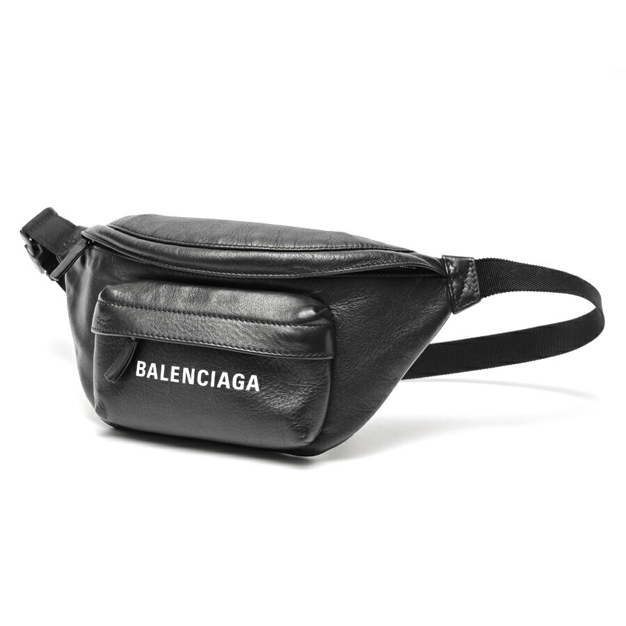 【中古】 バレンシアガ / BALENCIAGA エブリデイ 三尺帯御徒面子 / 上半身御徒面子 579617 なめし革 黒いこと 引き下げ