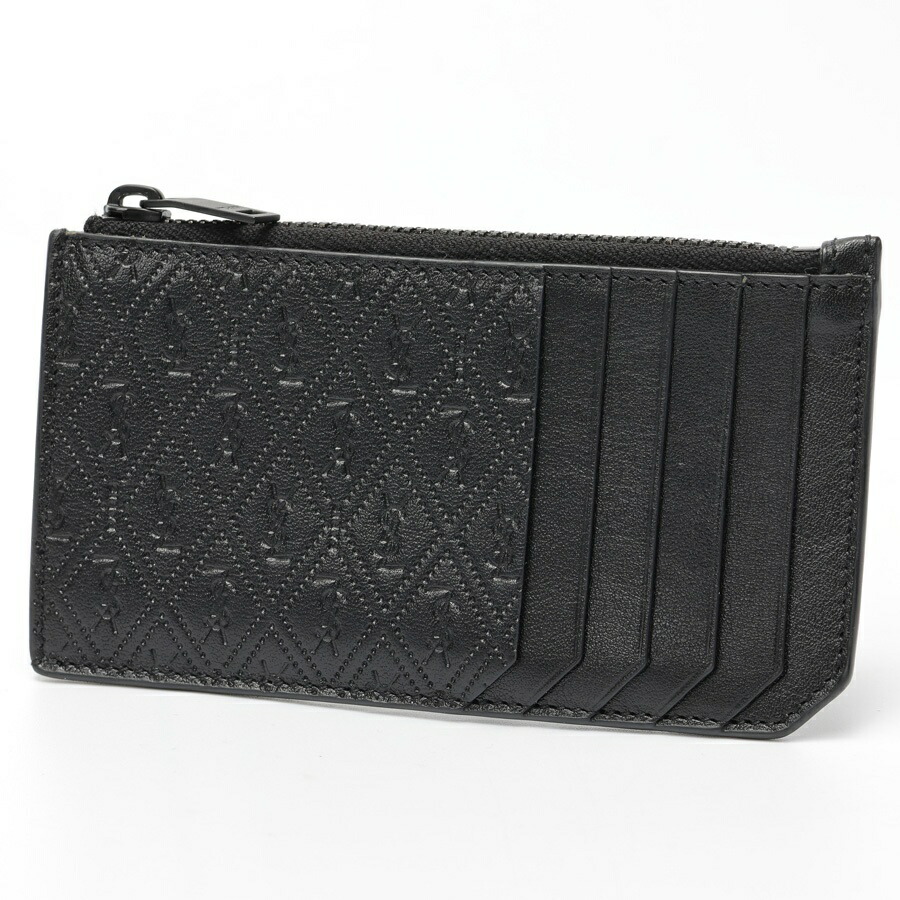 【中古】 サンローラン / SAINT LAURENT ジップ カードホルダー / カードケース 647149　レザー　ブラック 値下げ｜質SHOP冨田 24,338円