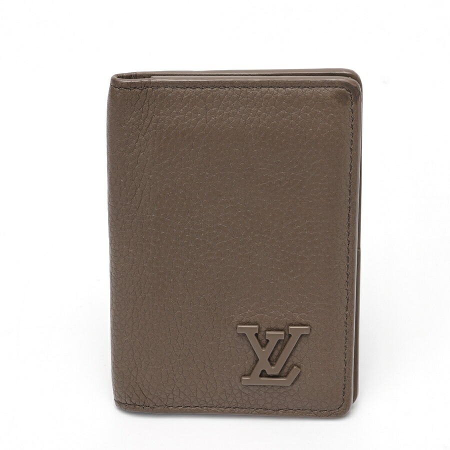 【中古】 ルイヴィトン / LOUIS VUITTON LV アエログラム 歌留多入れもの まとめ役 ドゥ ポッシュ M11490 グレインレザー 赤銅色系 新入荷