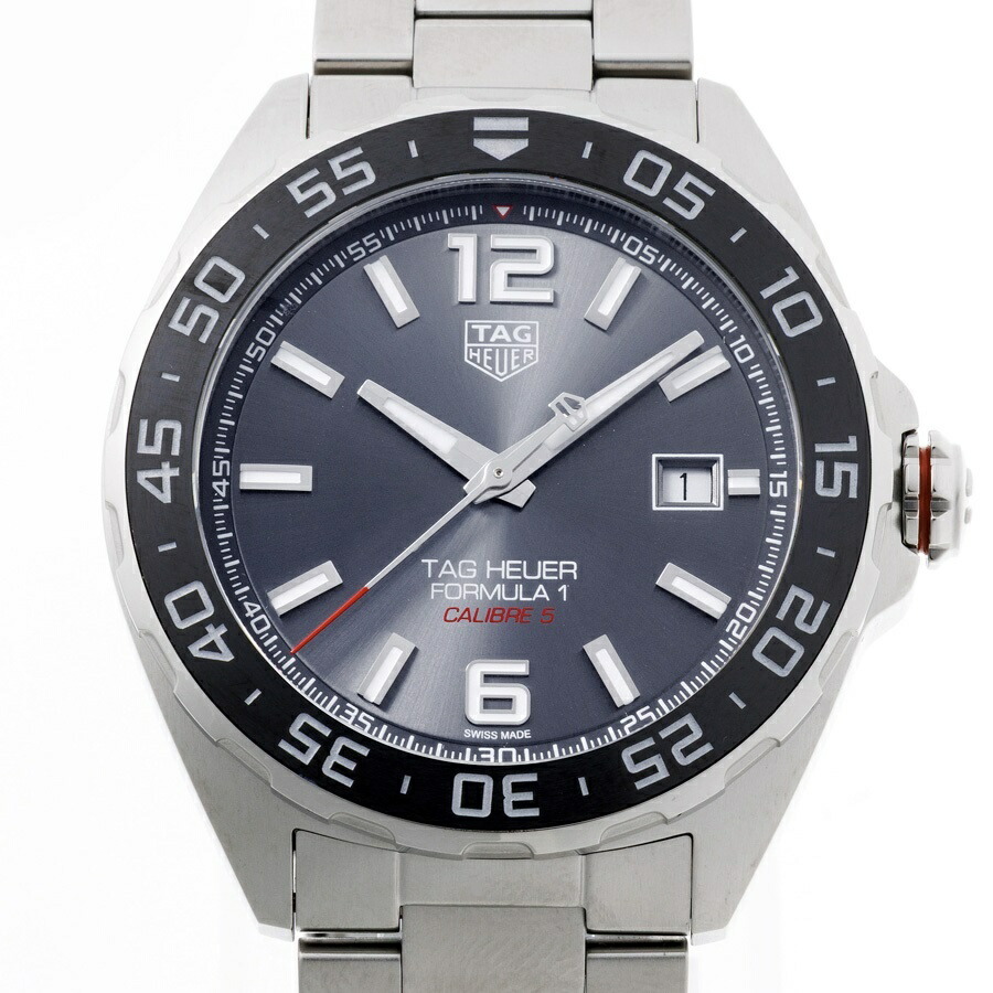 【中古】 タグホイヤー / TAG Heuer 範式１ デイト WAZ2011.BA0842 薄墨色 自動小銃一巻き 新入荷
