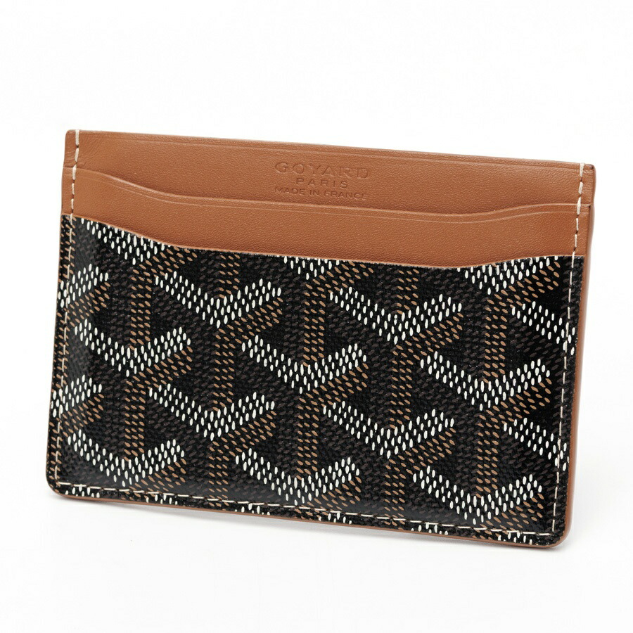 【中古】 ゴヤール / GOYARD サン シュルピス 歌留多容れもの STSULPPMLTY01CL03X ゴヤールディンキャンバス/ヴォーゼルカーフスキン 黒いこと/タン 新入荷
