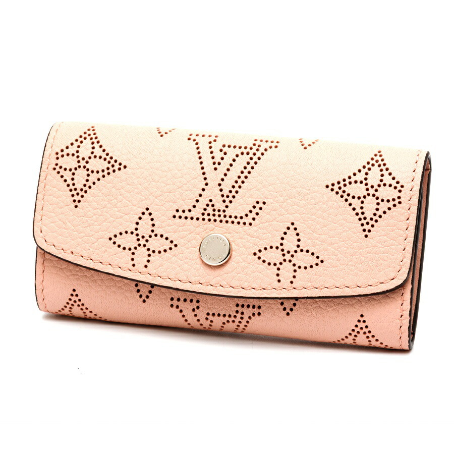 【中古】 ルイヴィトン / LOUIS VUITTON 足がかり容れもの ミュルティクレ 4 M82760 モノグラム マヒナ なめし革 ジャスミン サクラ色 新入荷