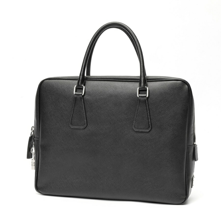 【中古】 プラダ / PRADA ブリーフ容れもの / 商行為御徒面子 VS0305 サフィアーノレザー 黒いこと 新入荷