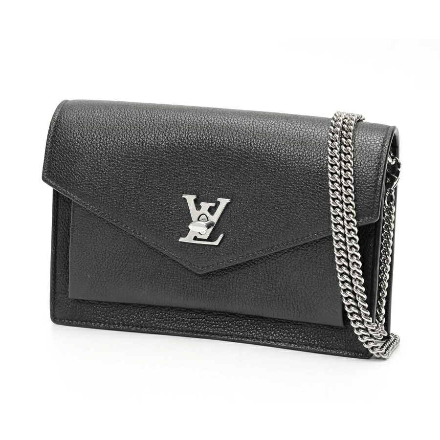 【中古】 ルイヴィトン / LOUIS VUITTON ポシェット ロックミー チェーン店 M63471 なめし革 黒いこと(ノワール) 新入荷