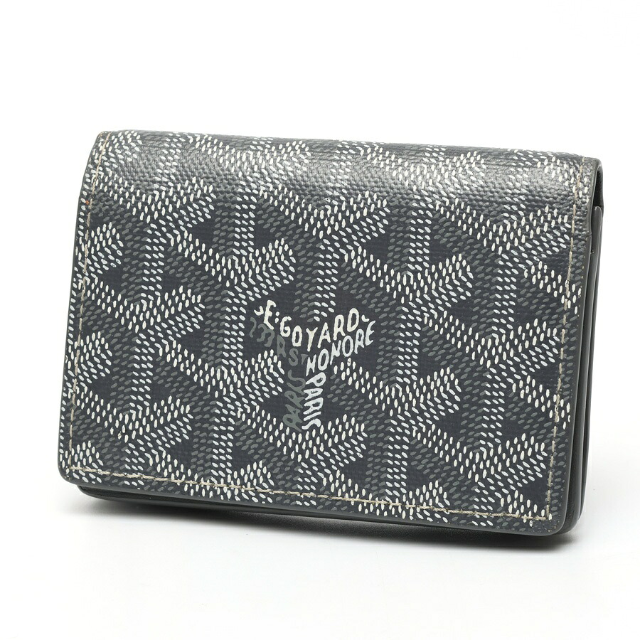 【中古】 ゴヤール / GOYARD マルゼルブ カードケース / 名刺入れ MALESHPMLTY51CL51X ゴヤールディンキャンバス/カーフスキン グレー 新入荷|質SHOP冨田