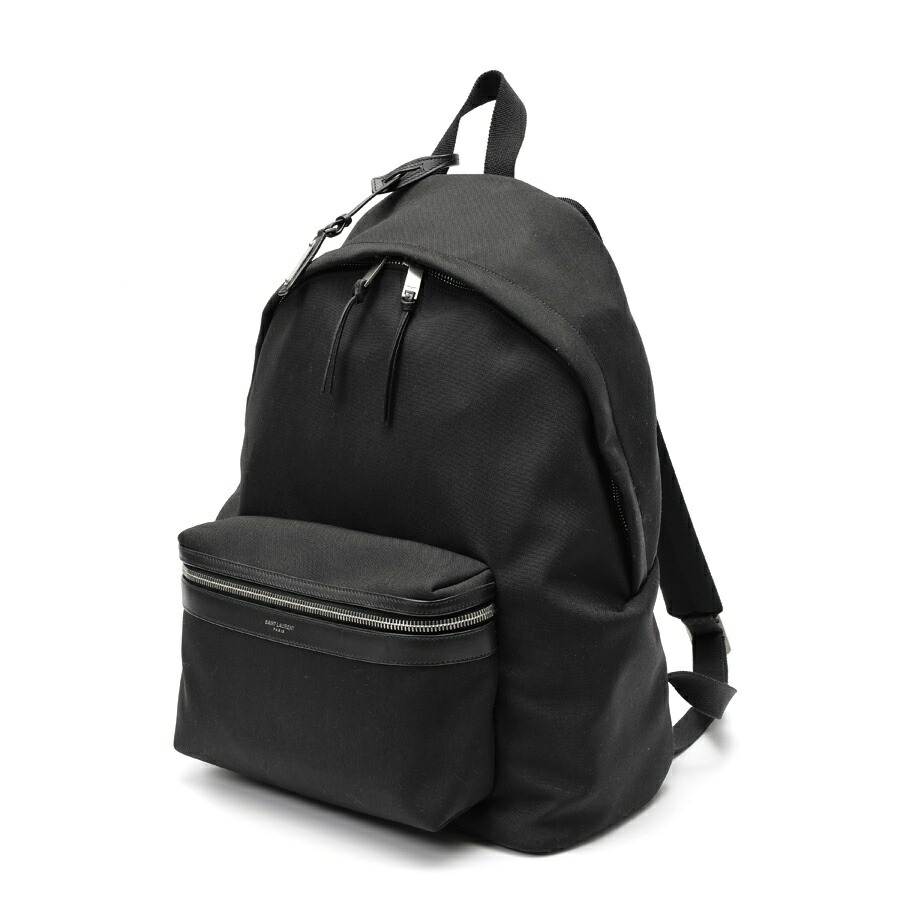 【中古】 サンローラン / SAINT LAURENT シティ バックパック 534967 キャンバス ブラック(ノワール) 新入荷|質SHOP冨田