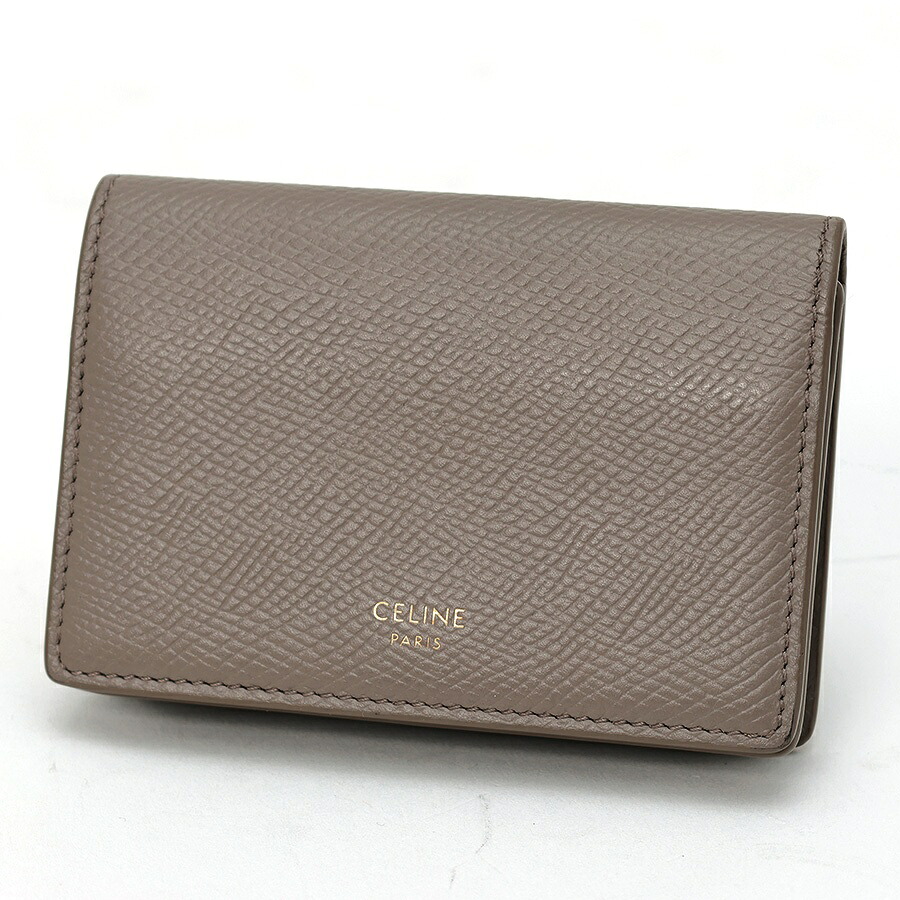 【中古】 セリーヌ / CELINE ビジネスカードホルダー / カードケース 10J813BEL.10BL グレインドカーフスキン ぺブル 新入荷|質SHOP冨田