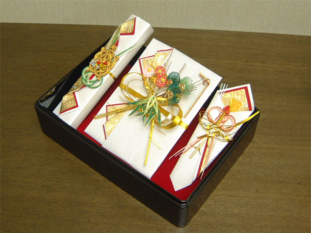 パウダーコンパクト結納 結納BOX書き割り