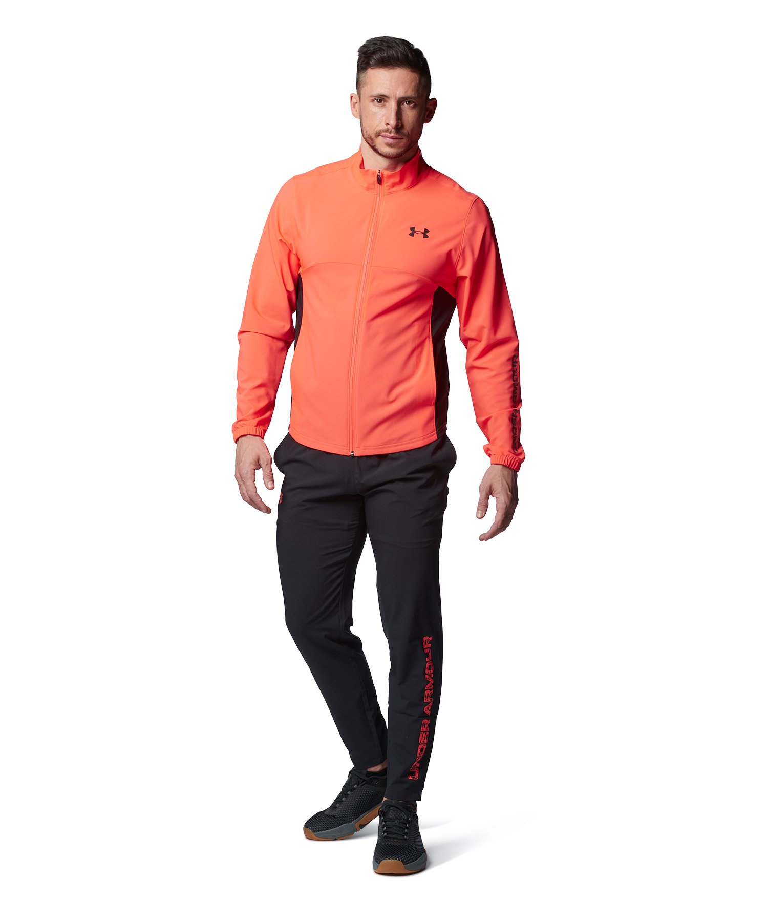 30%OFF！アンダーアーマー セットアップ UA フレッシュウーブン フルジップ ジャケット・フレッシュウーブン パンツ 上下セット（トレーニング メンズ）1378371・1378373（877・002）裏地なし トレーニングウエア トレーニングシャツ トレーニングパンツ UAセットアップ 上下