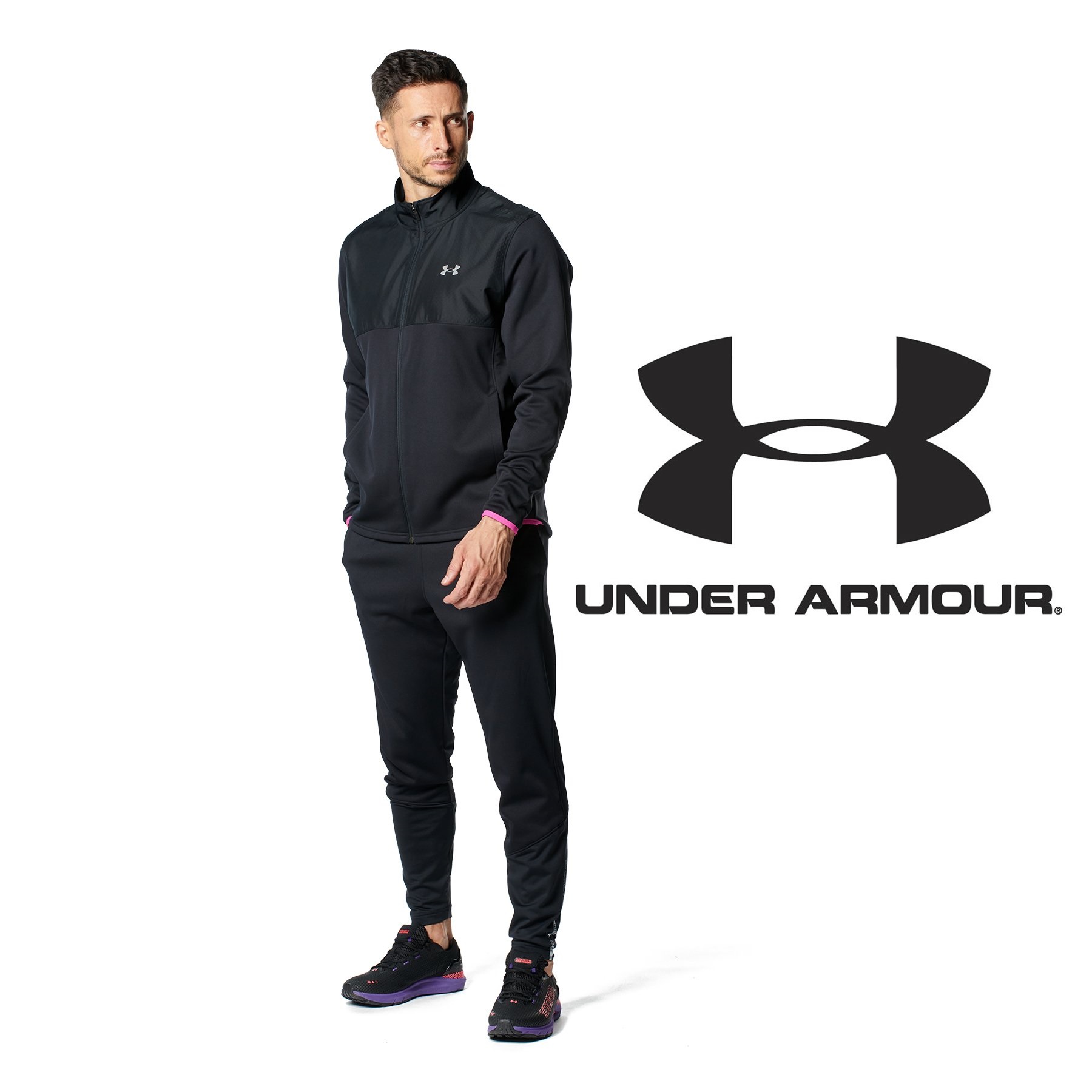 楽天市場】UNDER ARMOUR アンダーアーマー セットアップ UA ウインターニット 3レイヤー ジャケット3.0・UA ウインターニット  3レイヤー パンツ3.0 上下 上下セット（トレーニング/MEN）1381337：1381338：001/001 ブラック トレーニングウエア 裏起毛  移動着 練習着 ...