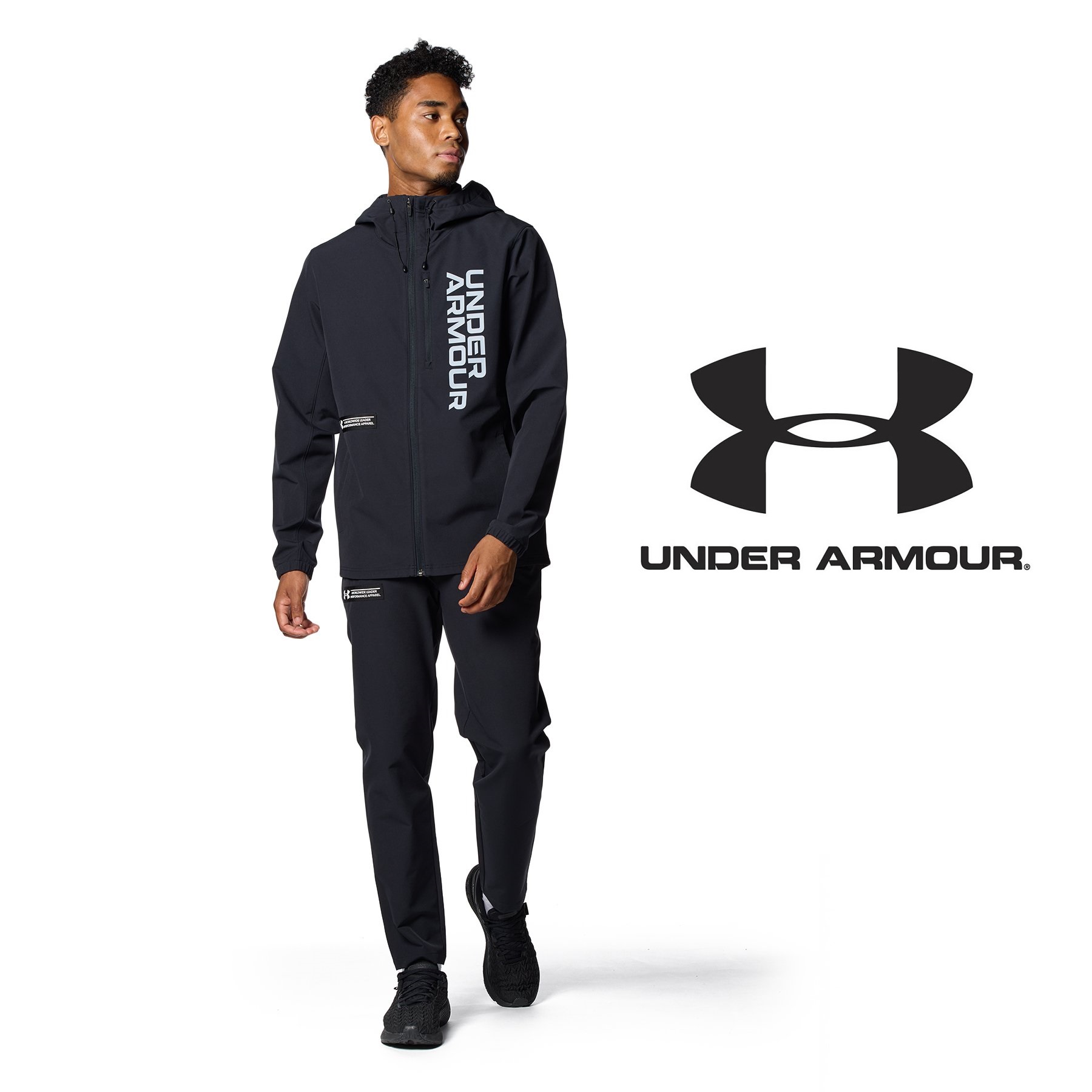 【楽天市場】UNDER ARMOUR アンダーアーマー セットアップ UA ウインターニット 3レイヤー ジャケット3.0・UA ウインターニット  3レイヤー パンツ3.0 上下 上下セット（トレーニング/MEN）1381337：1381338：001/001 ブラック トレーニング ...