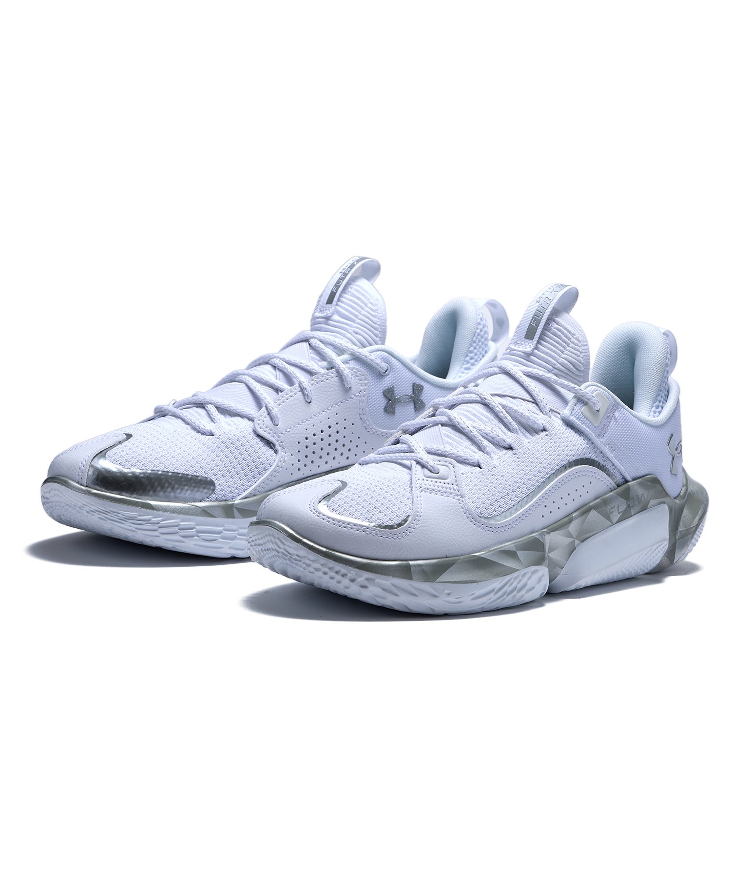 50%OFF！UNDER ARMOUR アンダーアーマー 提げ篭シューズ UA 流出 此れからX3 VVS（篭球/MEN） 3028020（100：White / Distant Gray）フューチャーシリーズ バッシュ バスケシューズ 篭球シューズ