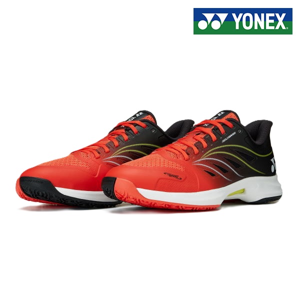 YONEX ヨネックス 力強さ座布団 エアラスダッシュ 5 GC（SHTAD5GC）674：フレイムレッド／黒いこと 3E 硬式庭球シューズ ソフトテニスシューズ 軟式庭球シューズ ヨネックスシューズ ヨネックス軟式庭球シューズ ヨネックステニスシューズ