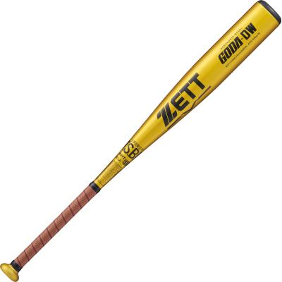 ゼット 少年軟式バット ゴーダ DW(金属製/78cm/平均590g)BAT77508(5337:イエローゴールド×ブラウン) ミドルバランス バット JRバット ジュニアバット 少年バット ゼットバット ゴーダバット 金属バット 少年金属バット 少年軟式金属バット