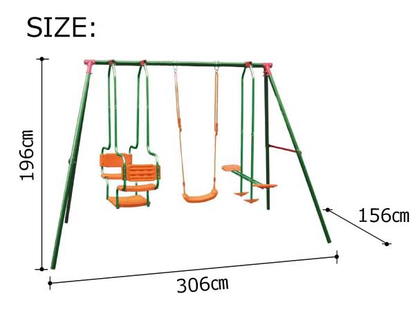 家園用脚diy遊具 大型戸外遊具 マルチスウィング書割 お洟たれ動静に何卒 ブランコ ぎったんばっこん 庭 遊具 ブランコ セット キッズ 愛児 屋外 大型遊具 止るアビタシオン Daemlu Cl