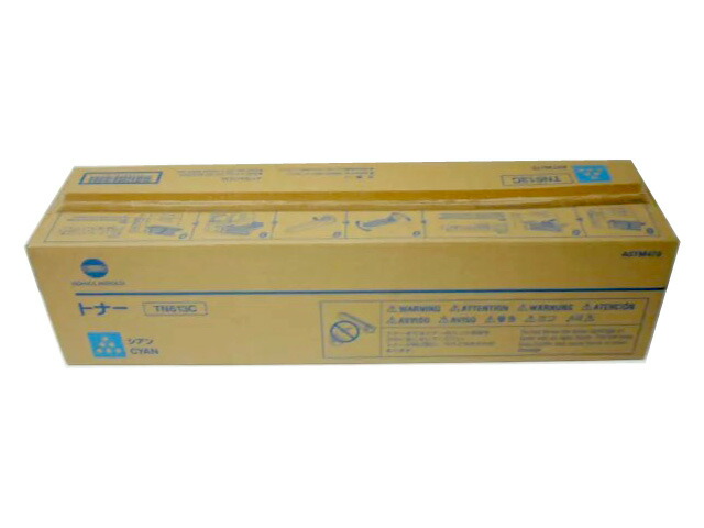 コニカミノルタ TN613C シアン 純正品 ■外箱汚れ等あり【中古】