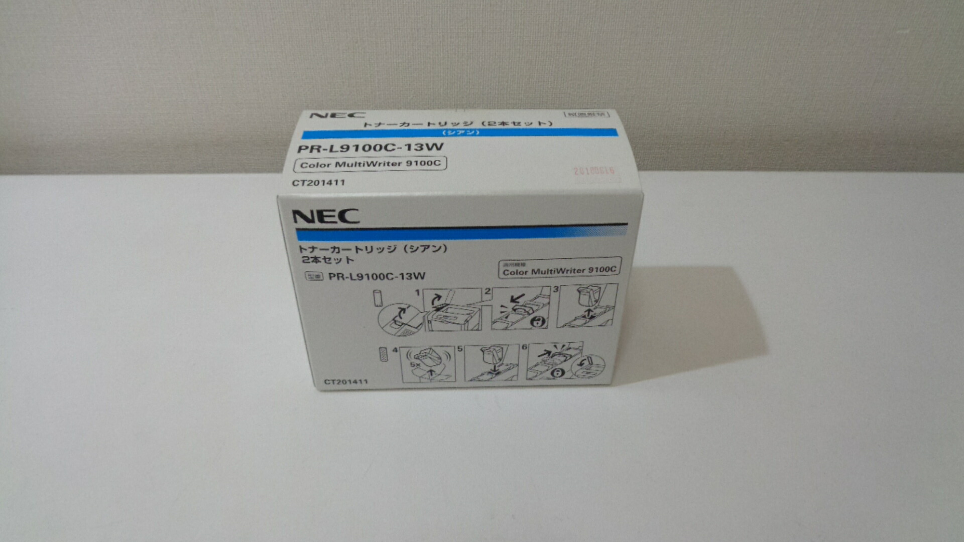 NEC PR-L9100C-13Wトナーカートリッジシアン純正品 ■外箱未開封　２０２２年３月製造　在庫あり即納【中古】