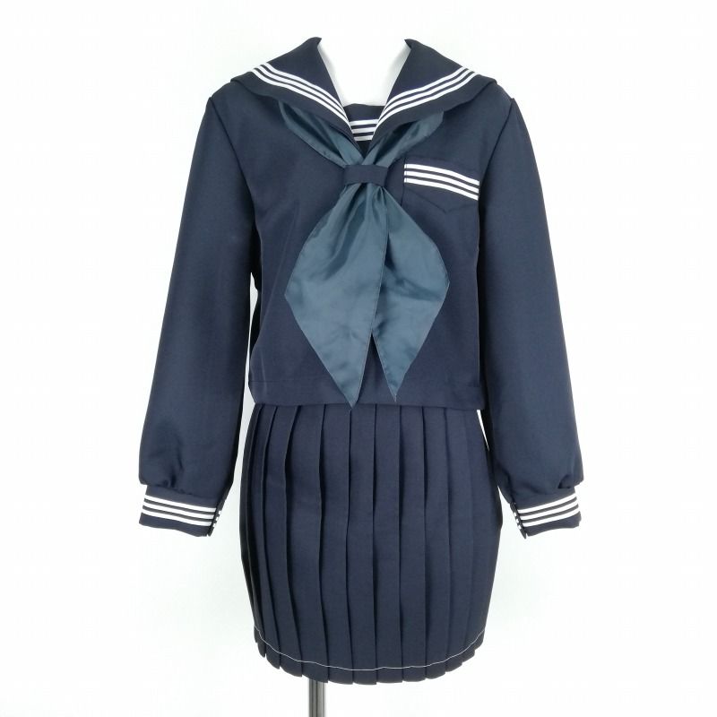 冬服セイラー服 m18 冬服セーラー服+冬服スカート+スカーフ/yt7028【12WKX