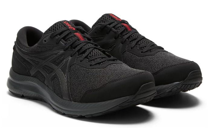 アシックス 先だつもの コンテンド 7 お水校正刷り 黒いこと  ASICS GEL-CONTEND 7 WP BLACK/BLACK\u003cBR\u003e1011B333-001