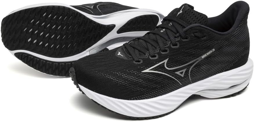 MIZUNO WAVE RIDER 28(WMNS) ミズノ ウェーブライダー28 (ウィメンズ) J1GD240322 ブラック/グレー/シルバー 【楽ギフ_包装選択】