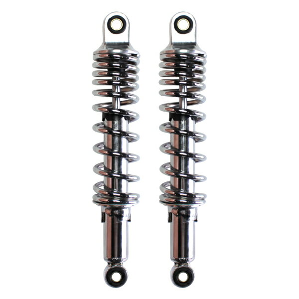 リアサスペンション リアショック 305mm クローム 汎用 カスタム パーツ リアサス スーパーカブ ダックス 2本セット画像