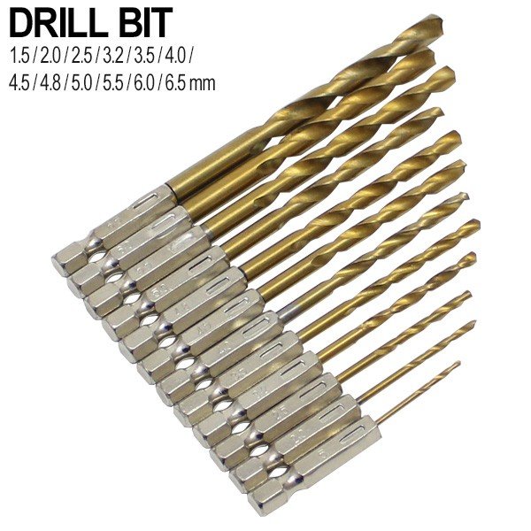 楽天市場 送料無料 ドリルビットセット Hss 六角軸 ドリル セット キリ ドリル刃 電動ドリル インパクトドライバー 対応 木材 鉄 アルミ 穴あけ ドリル部品 Diy 工具 トップセンス
