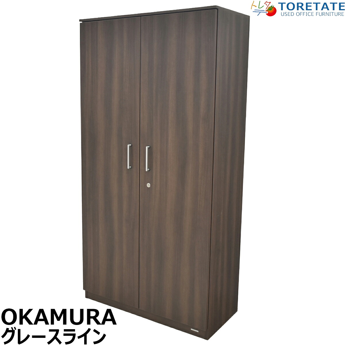 【中古】オカムラ　グレースライン　両開き書庫　2023年製　全高1800　2026040105【中古オフィス家具】｜中古オフィス家具のトレタテ 27,820円