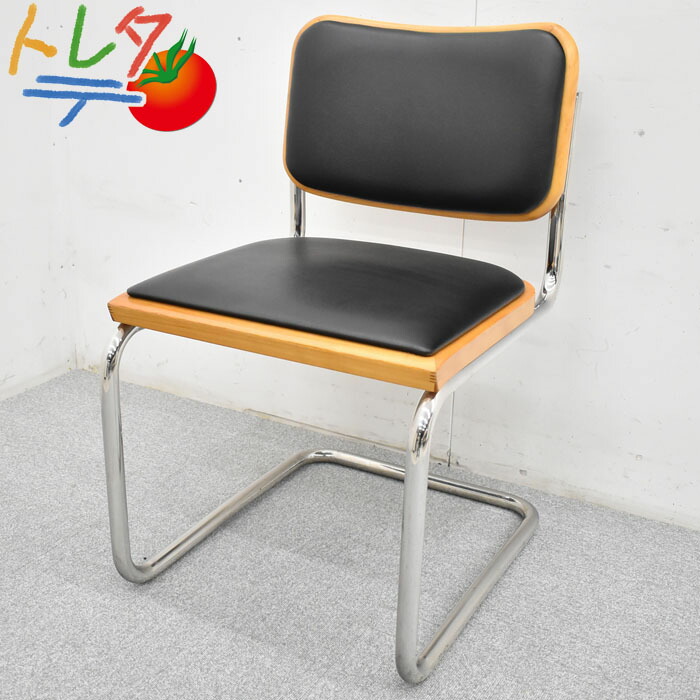 【楽天市場】【中古】 KNOLL チェスカチェア マルセルブロイヤーコレクション ブラック 合皮 合成皮革 ビニールレザー張り ノル ノール  ミッドセンチュリー バウハウス ビンテージ品 ダイニングチェア 2023073101【ミーティングチェア】 : 中古オフィス ...