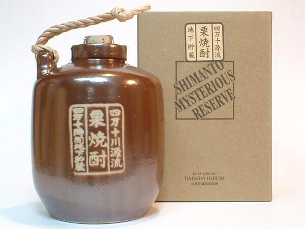 「土佐焼酎」 無手無冠 栗焼酎原酒 ダバダ火振 ミステリアス リザーブ壷
