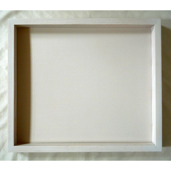 額縁 額装用額縁 油彩額縁 油絵用額縁 角箱 F12 (P12) 乳白 ホワイト -新品