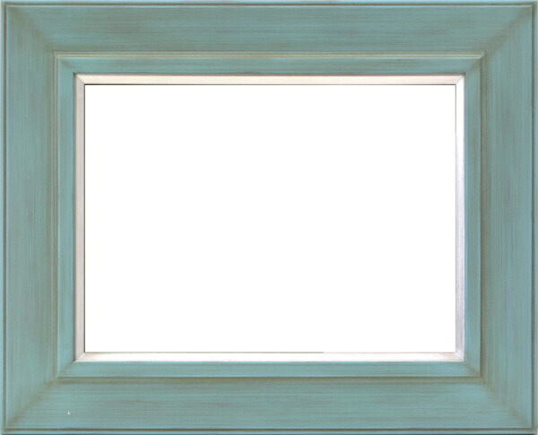額縁 油絵額縁 油彩額縁 額装フレーム 7744 F8 アンティークブルー -新品｜絵画 掛軸 額縁屋 ＴＯＵＯ