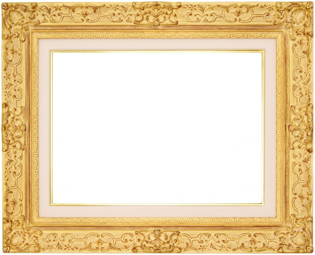 油彩額 油絵用額縁 ナポリS F10 (P10) 金 ゴールド -新品|絵画 掛軸 額縁屋 TOUO