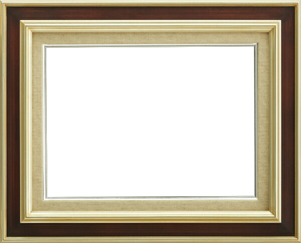 額縁 油絵額縁 油彩額縁 額装フレーム 7761 F4 S こげ茶 -新品｜絵画 掛軸 額縁屋 ＴＯＵＯ