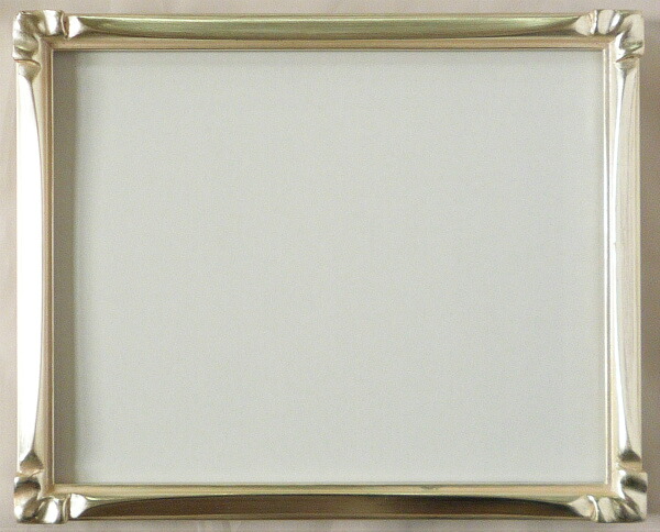 デッサン用 額縁 珠クレタ 四ッ切(424X348mm) 銀 シルバー -新品|絵画 掛軸 額縁屋 TOUO